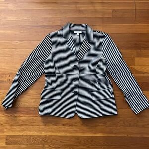 Talbot’s Striped fitted blazer